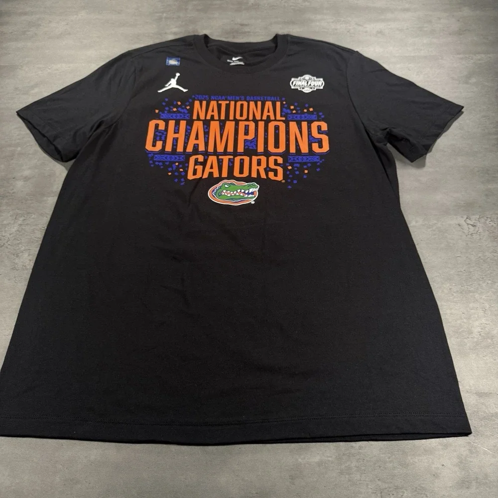 Nike Jordan Florida Gators XXL Black 2025 National Champs Locker Room Basketball